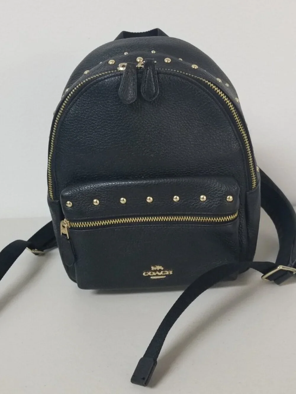 COACH Mini Charlie Backpack with Studs and Wallet Brand New